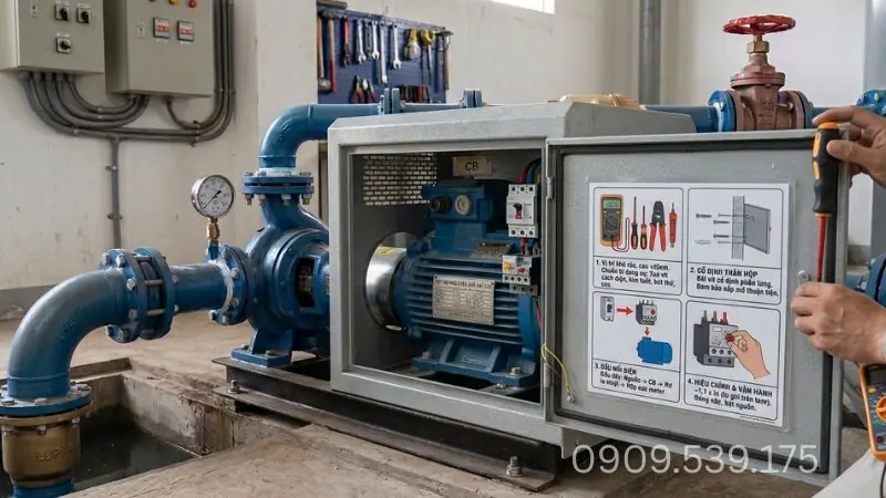 Hướng dẫn lắp đặt hộp bảo vệ máy bơm nước phổ biến hiện nay