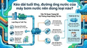 Kéo dài tuổi thọ, đường ống nước của máy bơm nước nên dùng loại nào?