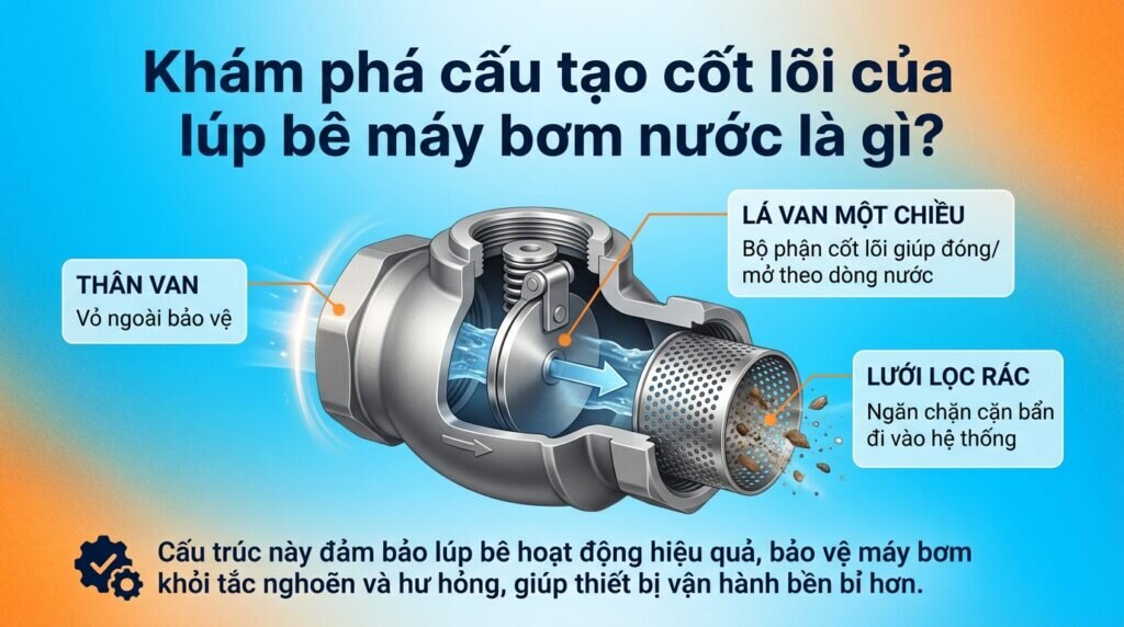 Khám phá cấu tạo cốt lõi của lúp bê máy bơm nước là gì?