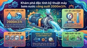 Khám phá đặc tính kỹ thuật máy bơm nước công suất 2000m3/h.