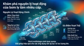 Khám phá nguyên lý hoạt động của bơm ly tâm nhiều cấp.