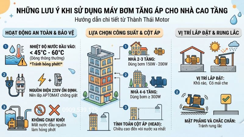 Ly do sử dụng máy bơm tăng áp