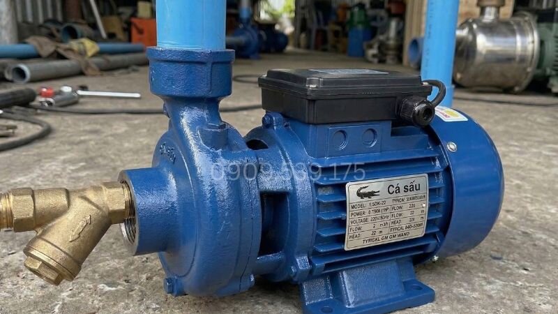 Góc nhìn tổng thể máy bơm nước cá sấu 2.2kW 3Hp