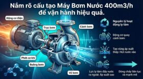 Nắm rõ cấu tạo Máy Bơm Nước 400m3/h để vận hành hiệu quả.