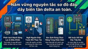 Nắm vững nguyên tắc sơ đồ đấu dây biến tần delta an toàn.