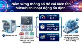 Nắm vững thông số để cài biến tần Mitsubishi hoạt động ổn định.