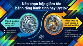 Nên chọn hộp giảm tốc bánh răng hành tinh hay Cyclo?