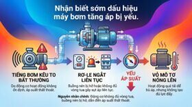 Nhận biết sớm dấu hiệu máy bơm tăng áp bị yếu.