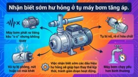 Nhận biết sớm hư hỏng ở tụ máy bơm tăng áp.