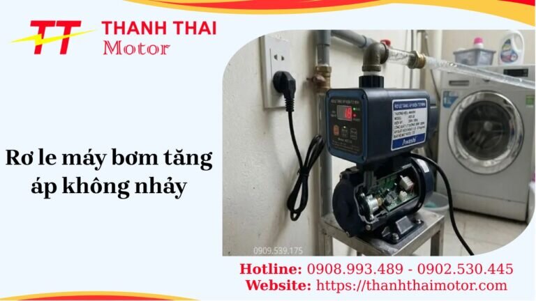 Rơ le máy bơm tăng áp không nhảy