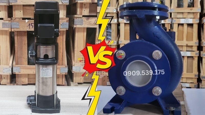 So sánh bơm hướng trục và bơm ly tâm.