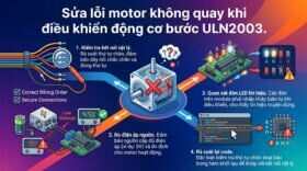 Sửa lỗi motor không quay khi điều khiển động cơ bước ULN2003.