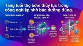 Tăng tuổi thọ bơm thủy lực trong công nghiệp nhờ bảo dưỡng đúng.