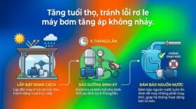 Tăng tuổi thọ, tránh lỗi rơ le máy bơm tăng áp không nhảy.