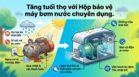 Tăng tuổi thọ với Hộp bảo vệ máy bơm nước chuyên dụng.