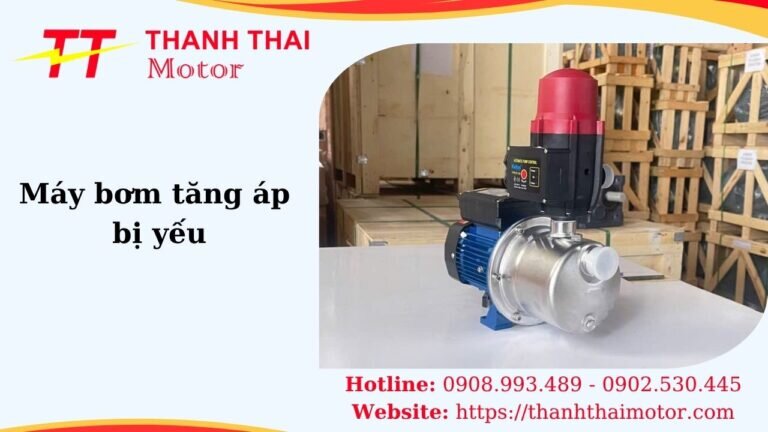 Hình thumb máy bơm tăng áp bị yếu