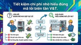 Tiết kiệm chi phí nhờ hiểu đúng mã lỗi biến tần V&T.
