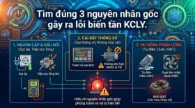 Tìm đúng 3 nguyên nhân gốc gây ra lỗi biến tần KCLY.