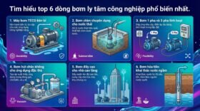 Tìm hiểu top 6 dòng bơm ly tâm công nghiệp phổ biến nhất.