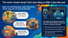 Tìm motor chuyên dụng? Cách chọn động cơ điện 3 pha hiệu quả.