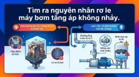 Tìm ra nguyên nhân rơ le máy bơm tăng áp không nhảy.