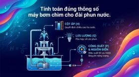 Tính toán đúng thông số máy bơm chìm cho đài phun nước.