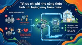 Tối ưu chi phí nhờ công thức tính lưu lượng máy bơm nước.