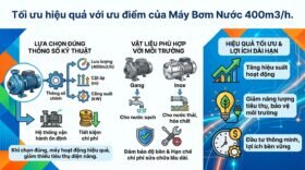 Tối ưu hiệu quả với ưu điểm của Máy Bơm Nước 400m3/h.