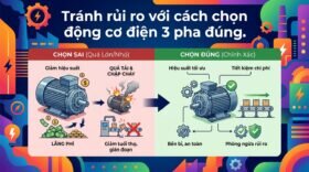 Tránh rủi ro với cách chọn động cơ điện 3 pha đúng.