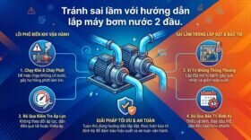 Tránh sai lầm với hướng dẫn lắp máy bơm nước 2 đầu.