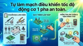 Tự làm mạch điều khiển tốc độ động cơ 1 pha an toàn.