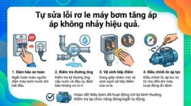Tự sửa lỗi rơ le máy bơm tăng áp không nhảy hiệu quả.