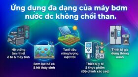 Ứng dụng đa dạng của máy bơm nước dc không chổi than.