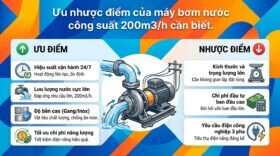 Ưu nhược điểm của máy bơm nước công suất 200m3/h cần biết.