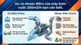 Ưu và nhược điểm của máy bơm nước 250m3/h bạn cần biết.