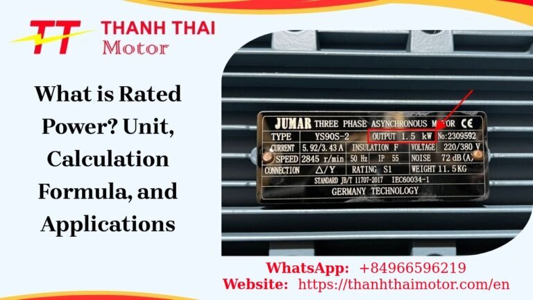 What is Rated Power? Unit, Calculation Formula, and Applications