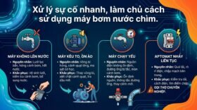 Xử lý sự cố nhanh, làm chủ cách sử dụng máy bơm nước chìm.