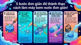 5 bước đơn giản để thành thạo cách làm máy bơm nước đơn giản!