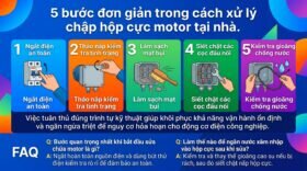 5 bước đơn giản trong cách xử lý chập hộp cực motor tại nhà.