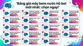 Bảng giá máy bơm nước hồ bơi mới nhất: chọn ngay!