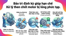 Bảo trì định kỳ giúp hạn chế Xử lý then chốt motor bị lỏng phức tạp.