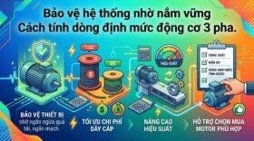 Bảo vệ hệ thống nhờ nắm vững Cách tính dòng định mức động cơ 3 pha.