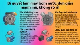 Bí quyết làm máy bơm nước đơn giản mạnh mẽ, không rò rỉ!