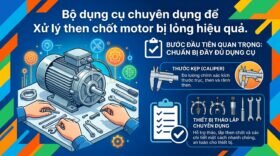 Bộ dụng cụ chuyên dụng để Xử lý then chốt motor bị lỏng hiệu quả.