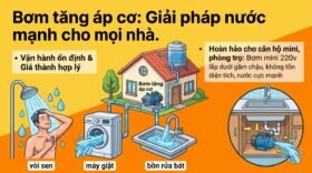 Bơm tăng áp cơ: Giải pháp nước mạnh cho mọi nhà.