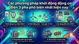 Các phương pháp khởi động động cơ điện 3 pha phổ biến nhất hiện nay.