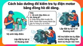 Cách bảo dưỡng để kiểm tra tụ điện motor bằng đồng hồ dễ dàng.