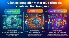 Cách đo dòng điện motor giúp đánh giá chính xác tình trạng motor.