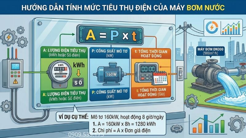 Công thức tính tiêu thụ điện