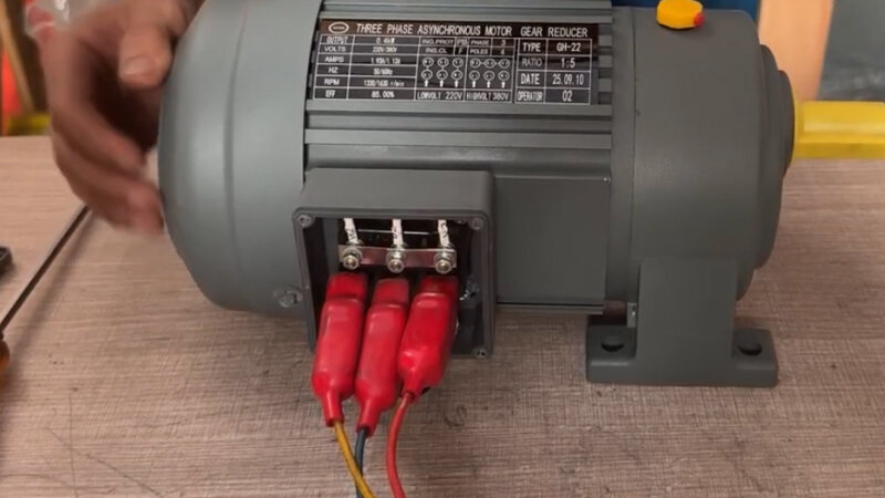 How to wire a gear motor correctly